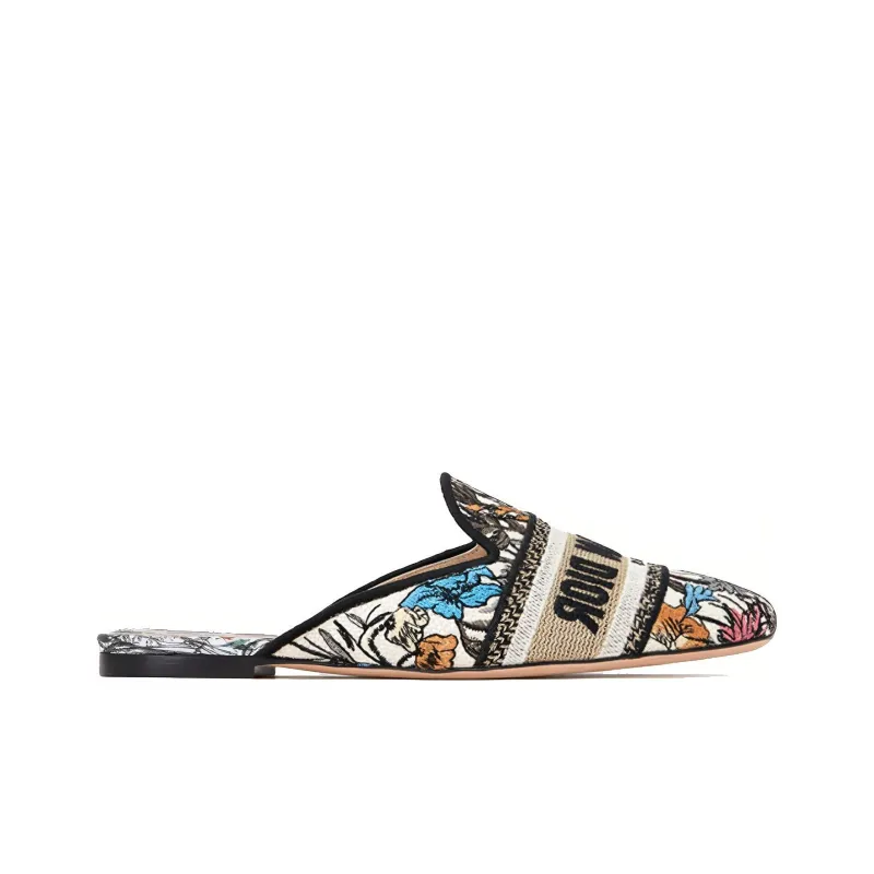 DIOR Off Embroidered Women's Casual Shoes Women's Multicolor-1