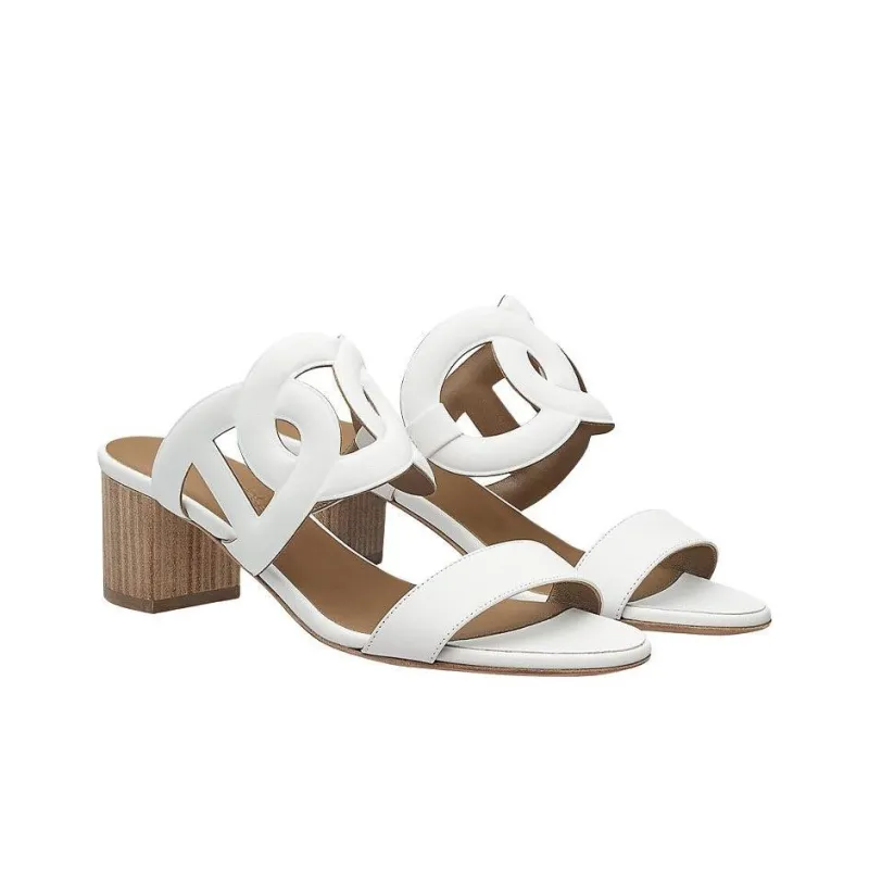 HERMES Bikini Odor Resistant Slide Slippers Women's White-2