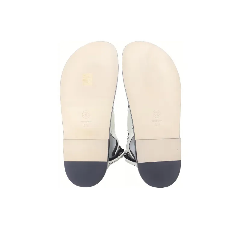 CHANEL Beach Sandals Women's White-4