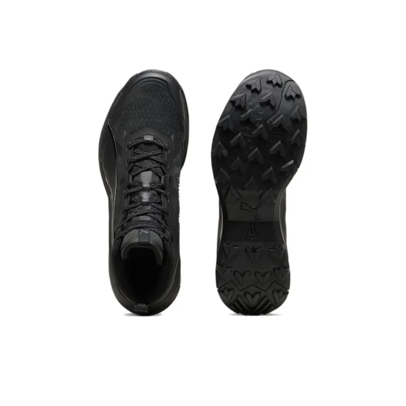 PUMA SEASONS Anti Slip Wear Resistant Mid Top Hiking Shoes Men's Black-3