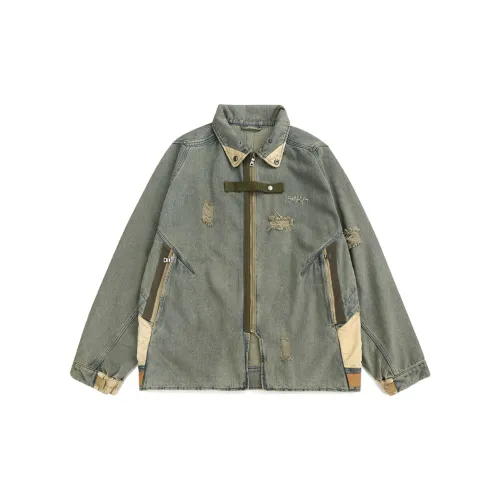 Guuka Jackets Men Gray Green