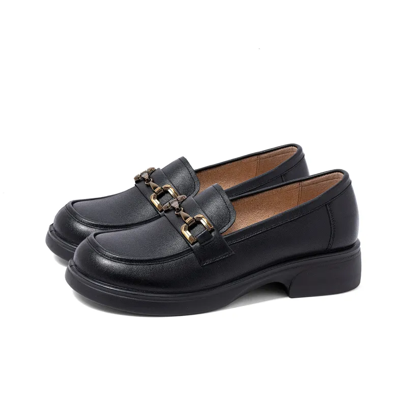 COMELY Loafers Women's Black/Light Brown/Ecru-16
