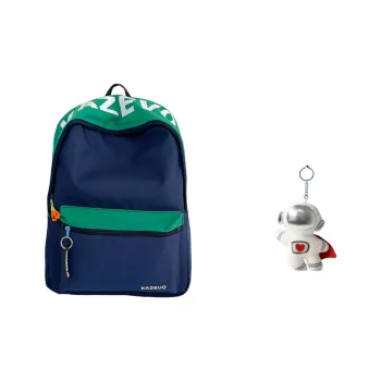 BRABOSTON Nylon Backpack Regular Unisex Dark Blue/Gray/Red Blue/Red Yellow