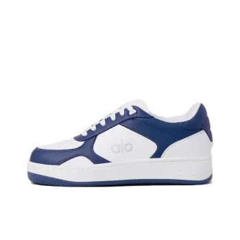Alo Yoga Recovery Mode Abrasion Resistant Breathable Low Top Skateboard Shoes Unisex White Blue