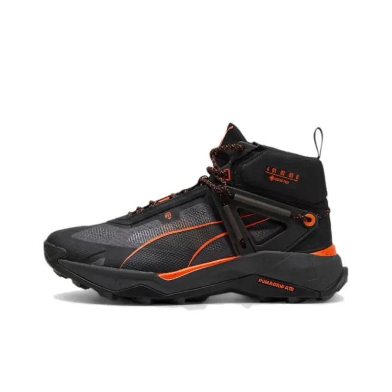 PUMA SEASONS Anti Slip Wear Resistant Low Top Trekking Shoes Men's Black Orange-0