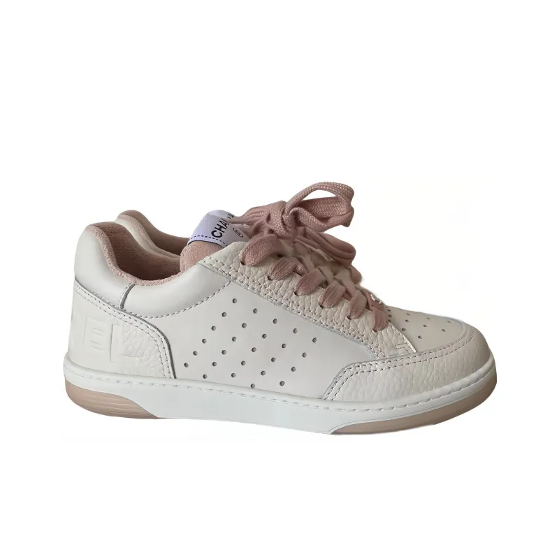 CHANEL 22P Collection Low Top Stylish Skateboarding Shoes Women's Pink White-1
