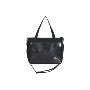 Venerable Brahma Canvas Shoulder Bag Regular Women's Black/White/Pink/Yellow/Purple/Red/Navy Blue/Light Blue