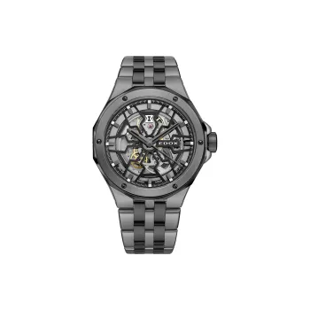 EDOX Automatic Mechanical Movement Men's Watches Watch Cut Out Dial