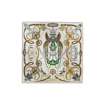 HERMES Mulberry Silk Silk Scarves Women's Multicolor