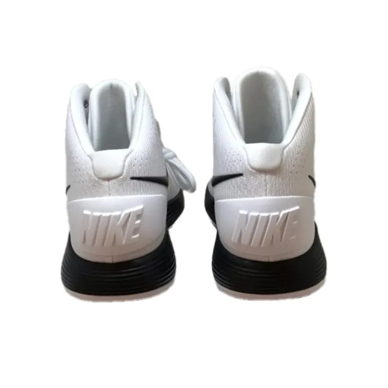 Nike Hyperdunk Slip-Resistant Breathable Mid-Top Basketball Shoes Unisex White Black-3