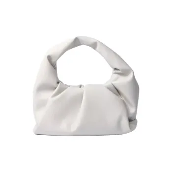 BOB ORE BLUE COLLECTION Genuine Leather Handbag Medium Size Women's White