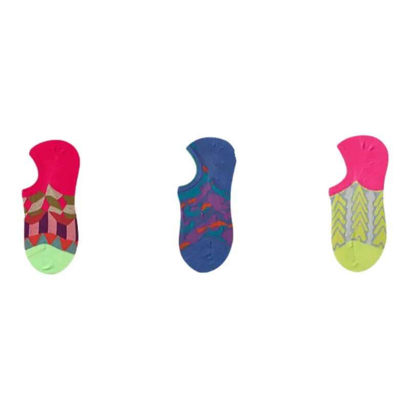 Vine Color No Show Socks Women's 3 Pack-11