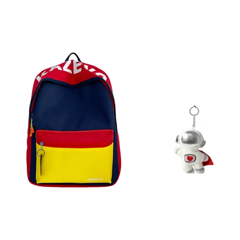 BRABOSTON Nylon Backpack Regular Unisex Dark Blue/Gray/Red Blue/Red Yellow-7
