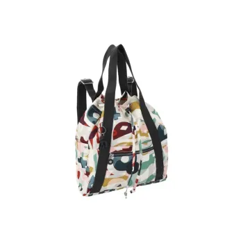 Kipling Polyamide Backpack Women's Beige & Multicolor