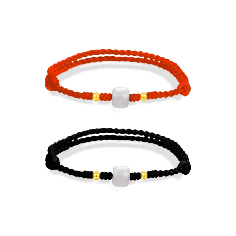 Shiban Colored Glaze Jade Bracelets Unisex-2
