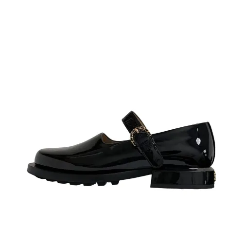 CHANEL Casual Single Shoes Women's Black