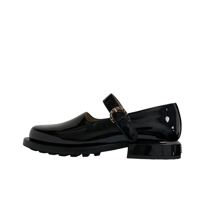 CHANEL Casual Single Shoes Women's Black-0