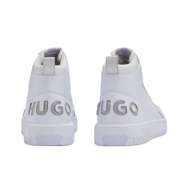 HUGO BOSS High Top Skateboard Shoes Men's White-3