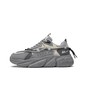 Warrior Warrior Cushioning Anti Slip Wear Resistant Breathable Height Increasing Low Top Chunky Sneakers Unisex Gray