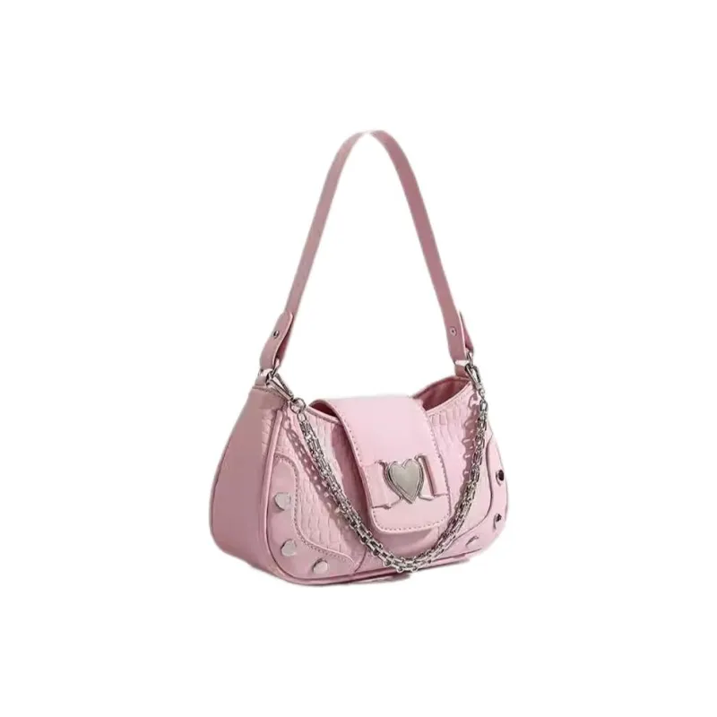 Carksky PU Shoulder Bag, Handbag, Crossbody Bag Women's Pink-1
