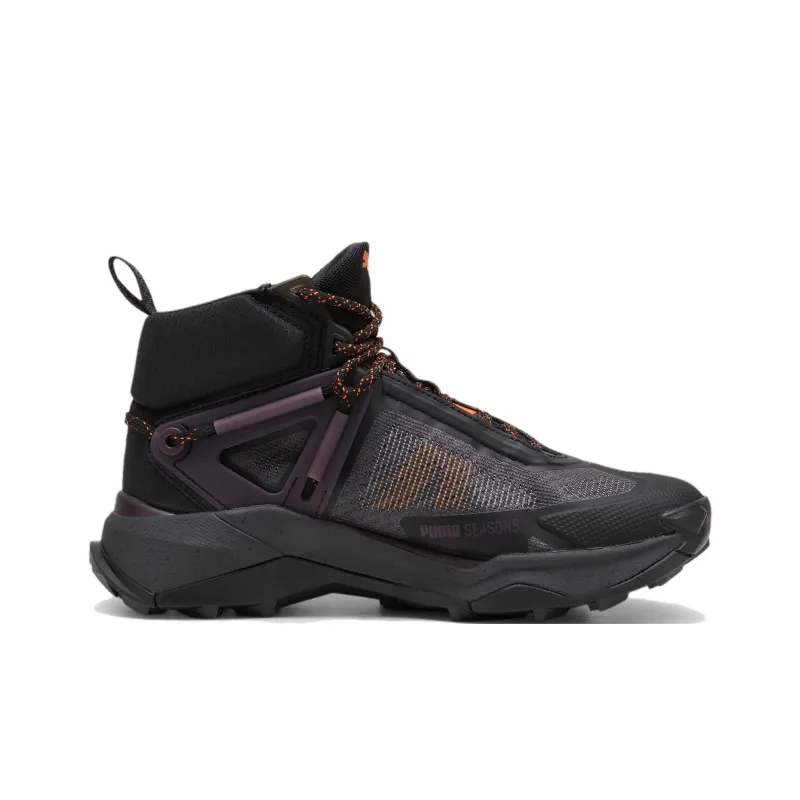 PUMA SEASONS Wear resistant And Waterproof Mid Top Trekking Shoes Women's Black-1