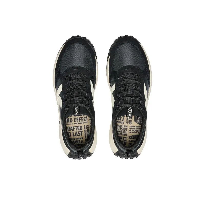 KEEN Anti-Slip Wear-Resistant Breathable Support Low-Top Outdoor Shoes Men's Black White-3