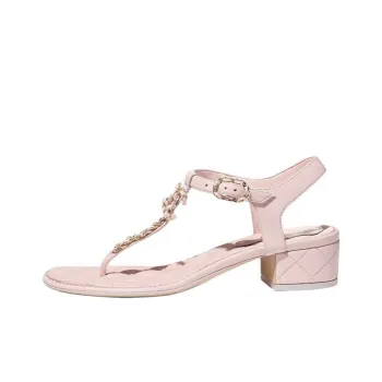 CHANEL Strap Sandals Women's Pink