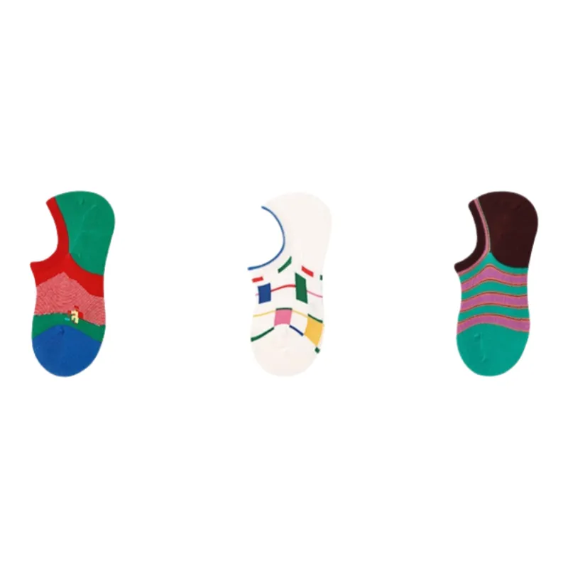 Vine Color No Show Socks Women's 3 Pack-1