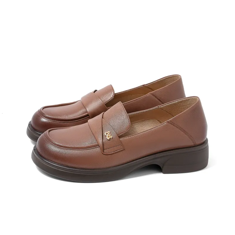 COMELY Loafers Women's Black/Light Brown/Ecru-9