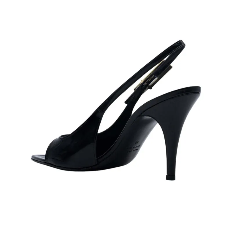 GIA BORGHINI Maureen Strap Sandals 8.5cm Women's Black-3