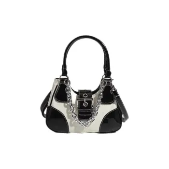 Carksky Canvas With PU Commute Bag Shoulder Bag Crossbody Bag Handbag Shoulder Bag Women's Black White/Black