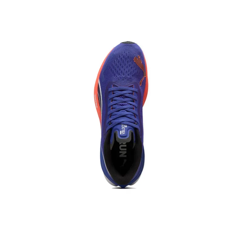PUMA Velocity Nitro 3 Anti Slip Wear Resistant Low Top Running Shoes Men's Blue-3
