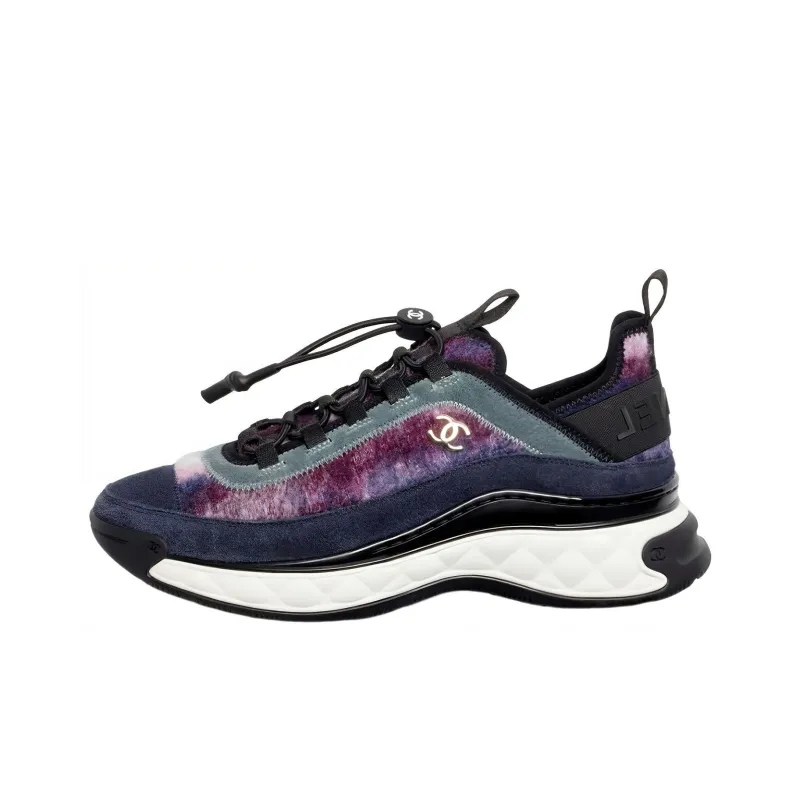 CHANEL Lightweight Low-Top Sports Casual Shoes Women's Dark Blue-0