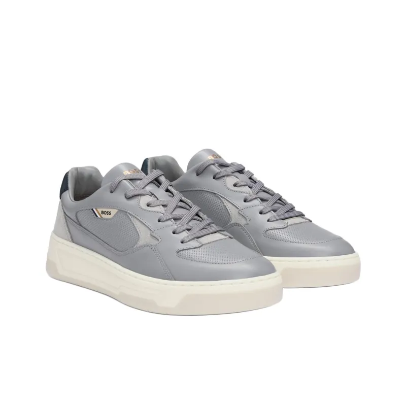 HUGO BOSS Low Top Casual Shoes Men's Gray-2
