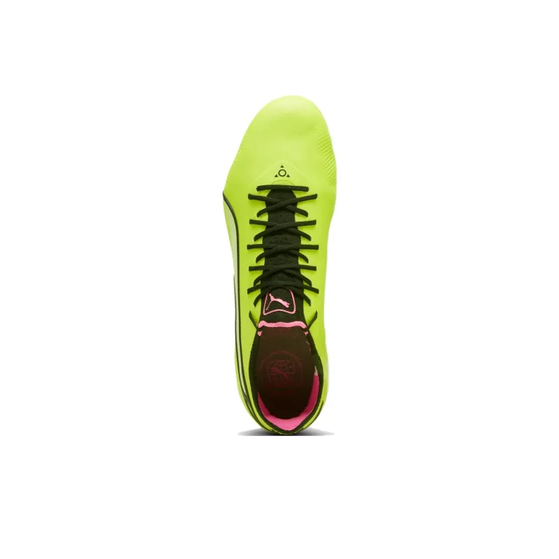 PUMA King Ultimate Soccer Shoes Men Low Top Lemon-3