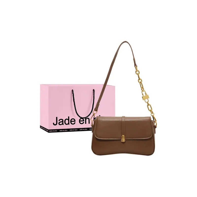 Jade En Plus PU Small Square Bag Shoulder Bag, Crossbody Bag Regular Women's Black/Ecru/Milk Tea/Brown-8