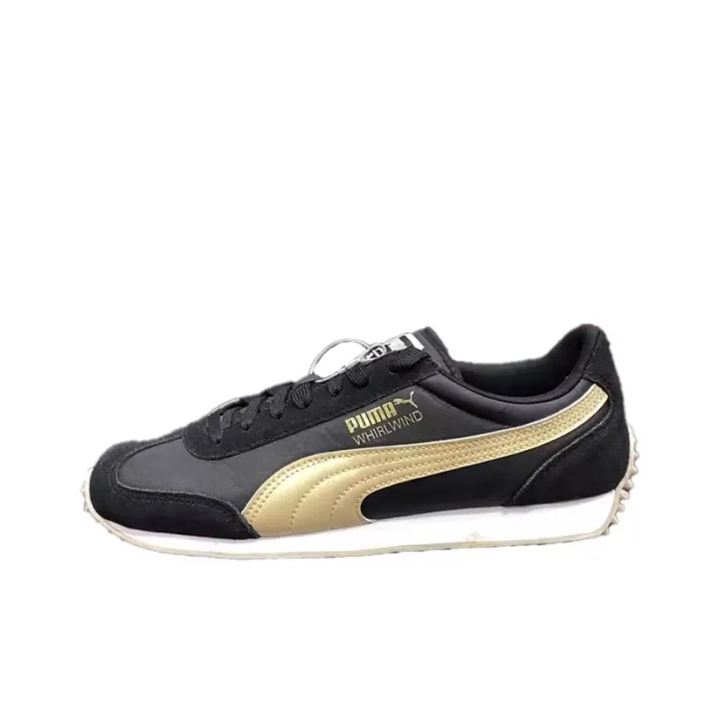 PUMA Whirlwind Classic Anti Slip Wear Resistant Low Top Casual Shoes Unisex Black-0