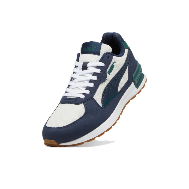 PUMA Graviton Slip Resistant Breathable Low Top Casual Shoes Unisex Blue White-3