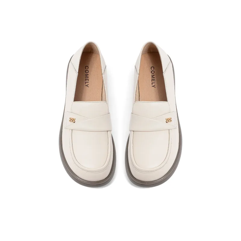 COMELY Loafers Women's Black/Light Brown/Ecru-3