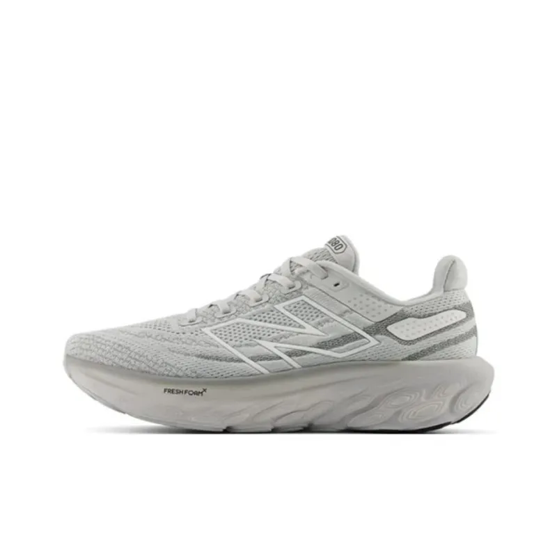 New Balance 1080 V13 Anti Slip Wear Resistant Low Top Running Shoes Men's Gray-0