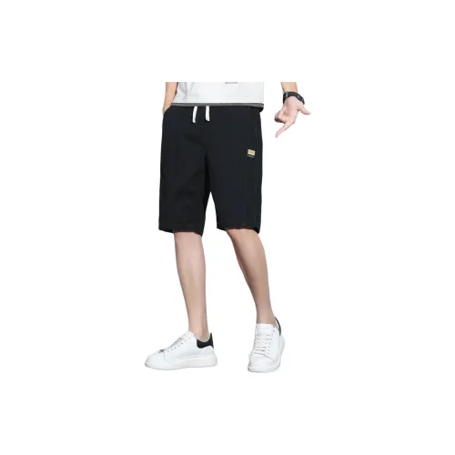 Tonlion Casual Shorts Men Black