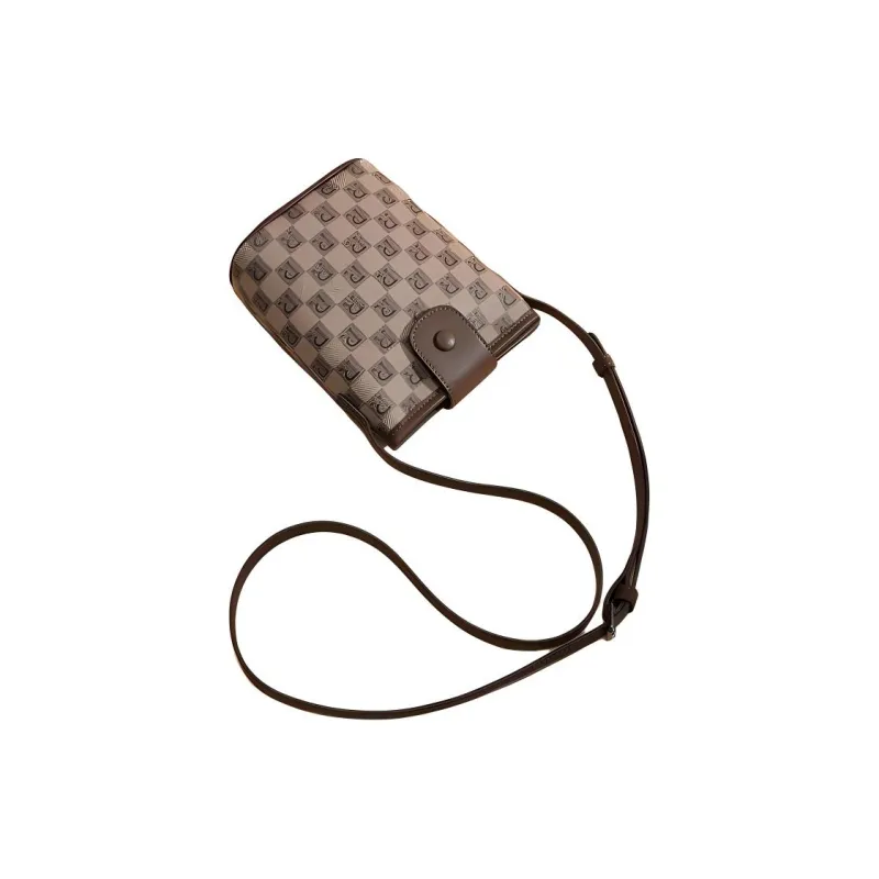 RED DRAGONFLY Microfiber Synthetic Leather Shoulder Bag, Crossbody Bag Trumpets Women's Dark Coffee-1