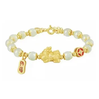 D.Get Bracelets White Jade/Pale Greenish-White Jade Unisex