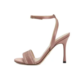 DIOR Dway One Strap Sandals 10cm Women's Pink