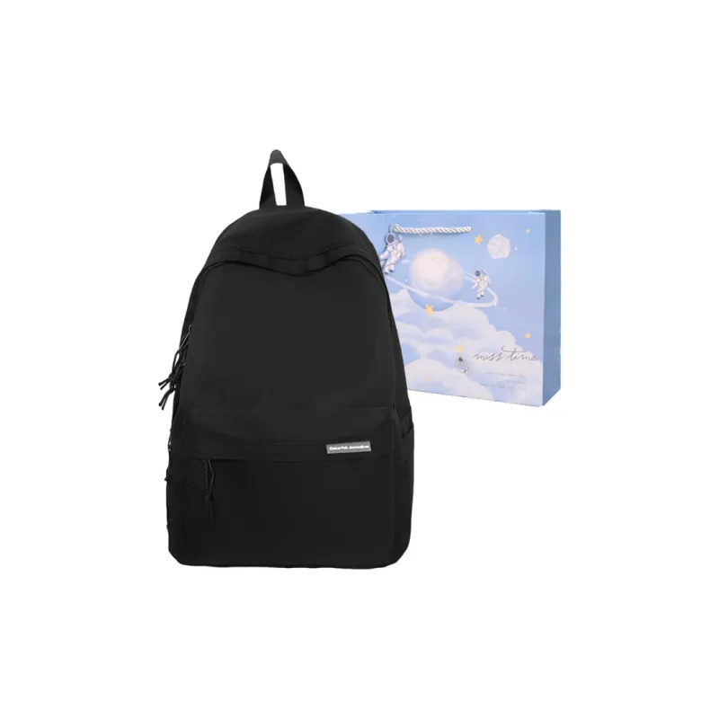 Duoluplo Doron Paul Nylon Backpack Women's Black, White, Khaki-7