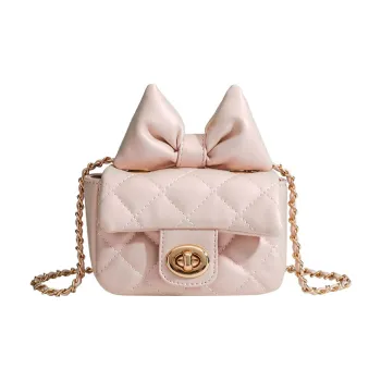 HAWA PU Chanel-Inspired Diamond Pattern Mini Crossbody Bag Regular Women's Pink/Blue/White