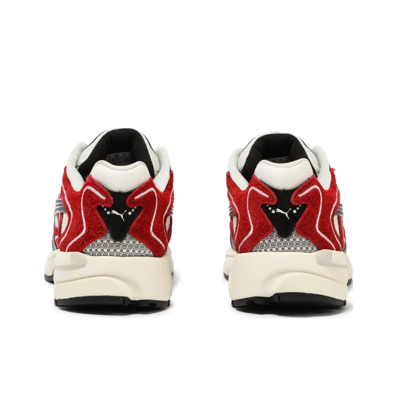 PUMA Anti Slip Wear Resistant Low Top Chunky Sneakers Unisex White Red-5