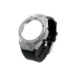 U-BOB Silver Diamond Case+Black Strap