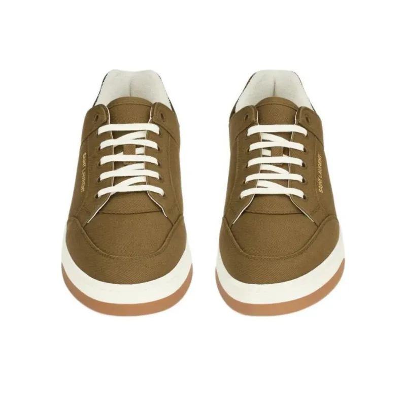 SAINT LAURENT SL/61 Low Top Skateboard Shoes Men's Army Green-3