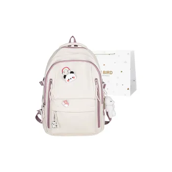CORE BIRD Nylon Backpack Pink/Ecru/Green/Blue/Black